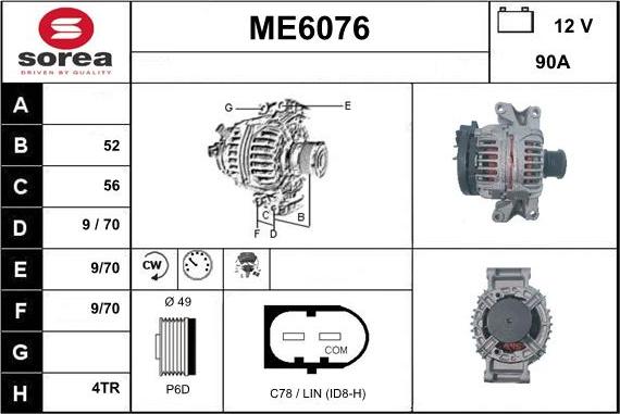 Sera ME6076 - Alternateur cwaw.fr