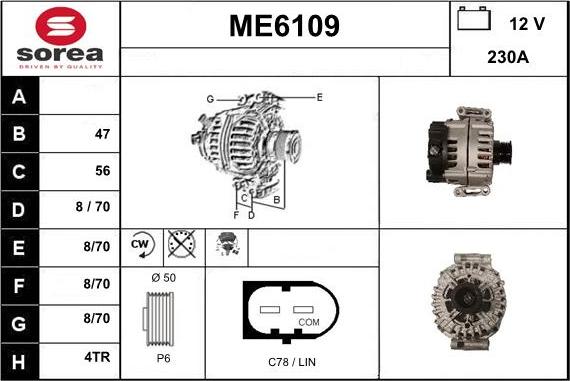 Sera ME6109 - Alternateur cwaw.fr