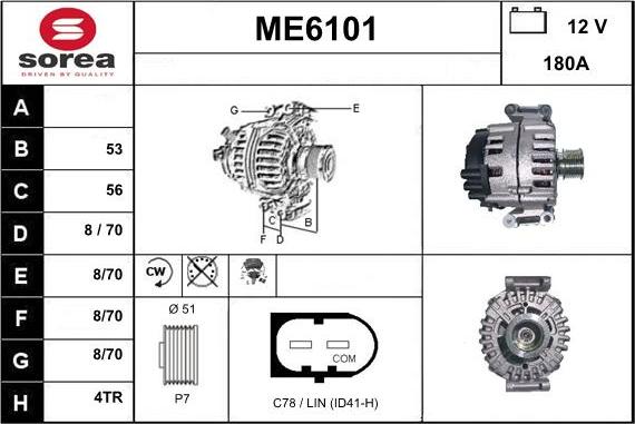 Sera ME6101 - Alternateur cwaw.fr