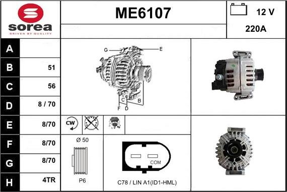 Sera ME6107 - Alternateur cwaw.fr