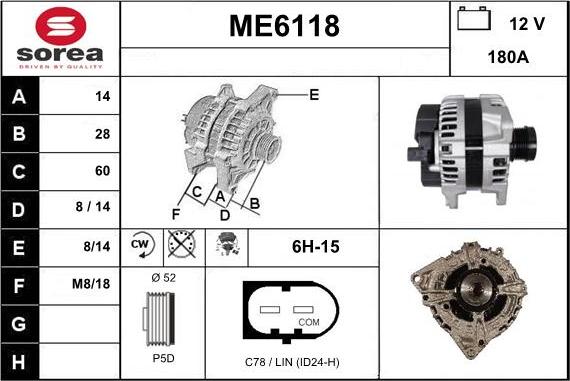 Sera ME6118 - Alternateur cwaw.fr