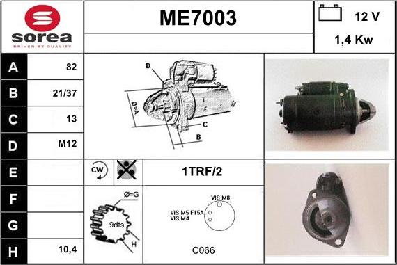 Sera ME7003 - Démarreur cwaw.fr