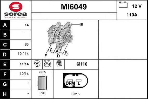 Sera MI6049 - Alternateur cwaw.fr