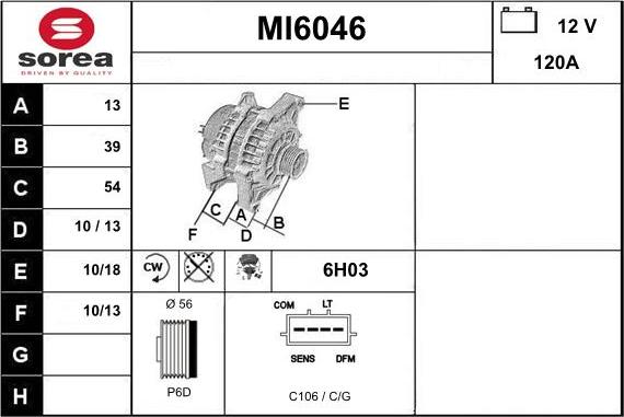 Sera MI6046 - Alternateur cwaw.fr