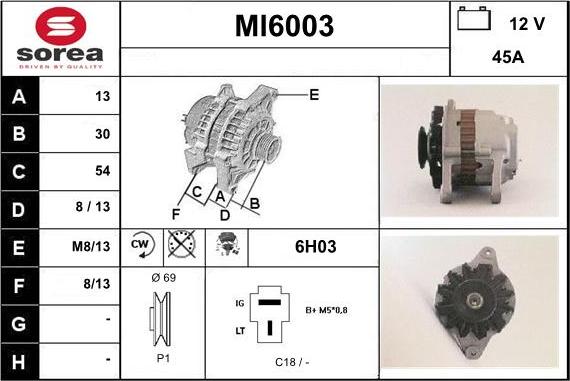 Sera MI6003 - Alternateur cwaw.fr