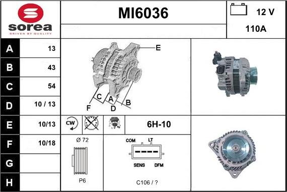 Sera MI6036 - Alternateur cwaw.fr