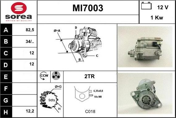 Sera MI7003 - Démarreur cwaw.fr