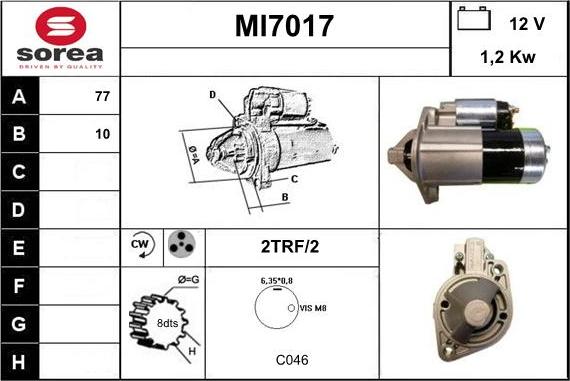 Sera MI7017 - Démarreur cwaw.fr