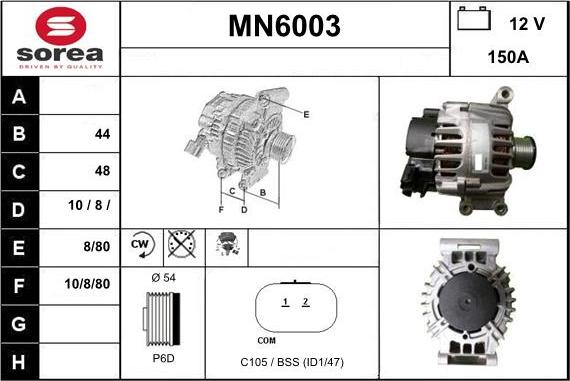 Sera MN6003 - Alternateur cwaw.fr