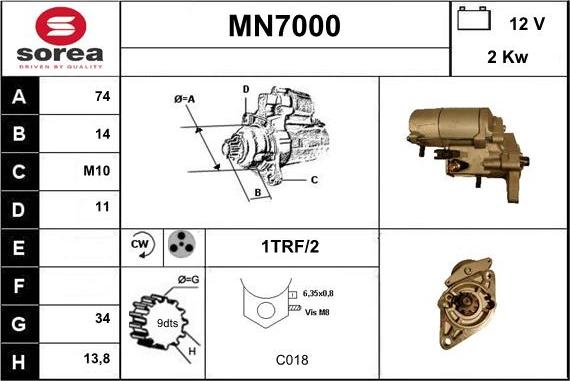 Sera MN7000 - Démarreur cwaw.fr