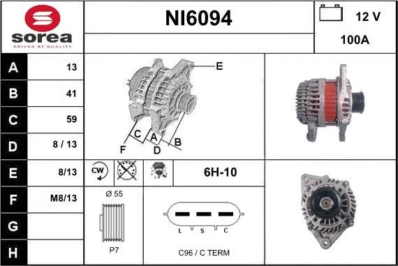 Sera NI6094 - Alternateur cwaw.fr