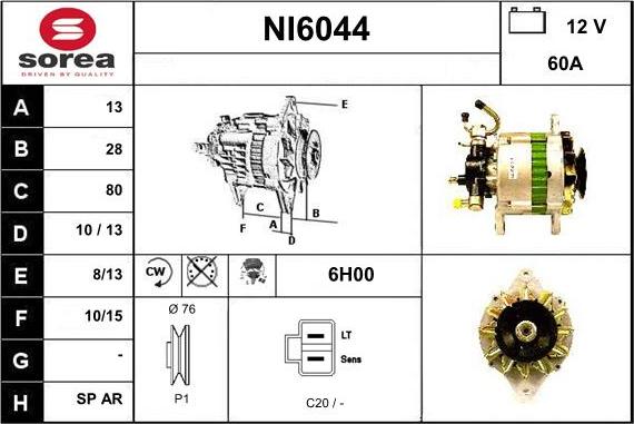 Sera NI6044 - Alternateur cwaw.fr