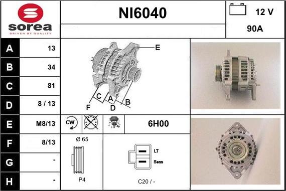 Sera NI6040 - Alternateur cwaw.fr