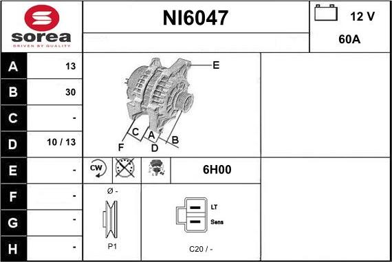 Sera NI6047 - Alternateur cwaw.fr