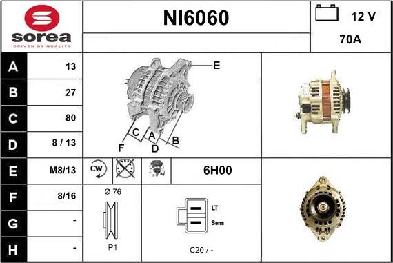 Sera NI6060 - Alternateur cwaw.fr