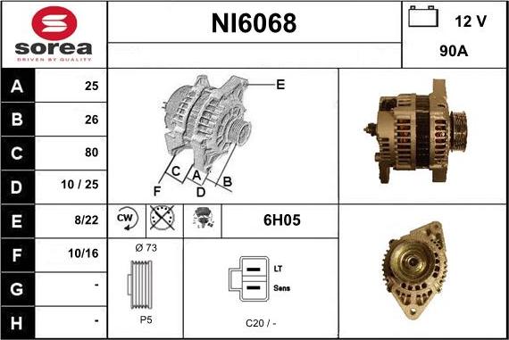 Sera NI6068 - Alternateur cwaw.fr