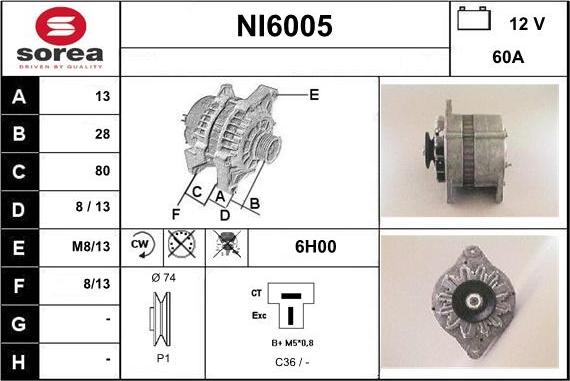 Sera NI6005 - Alternateur cwaw.fr