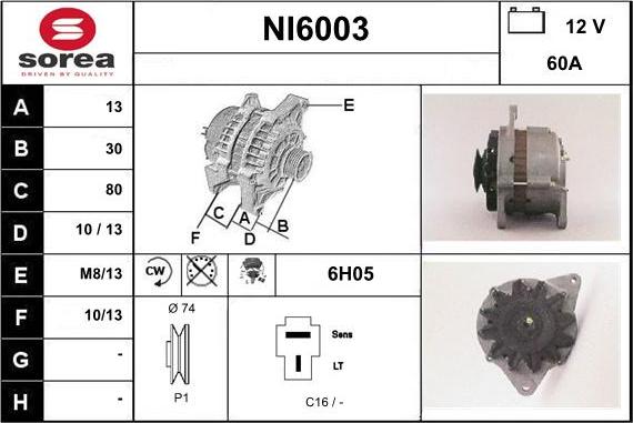 Sera NI6003 - Alternateur cwaw.fr