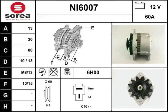 Sera NI6007 - Alternateur cwaw.fr