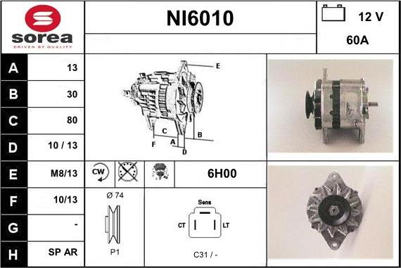 Sera NI6010 - Alternateur cwaw.fr