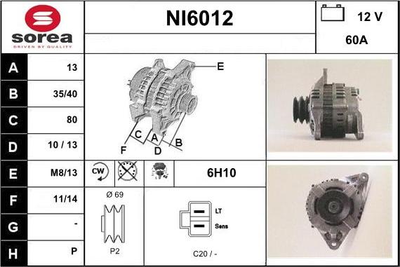 Sera NI6012 - Alternateur cwaw.fr