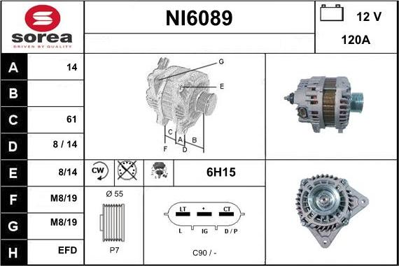 Sera NI6089 - Alternateur cwaw.fr