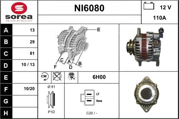 Sera NI6080 - Alternateur cwaw.fr