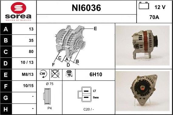 Sera NI6036 - Alternateur cwaw.fr