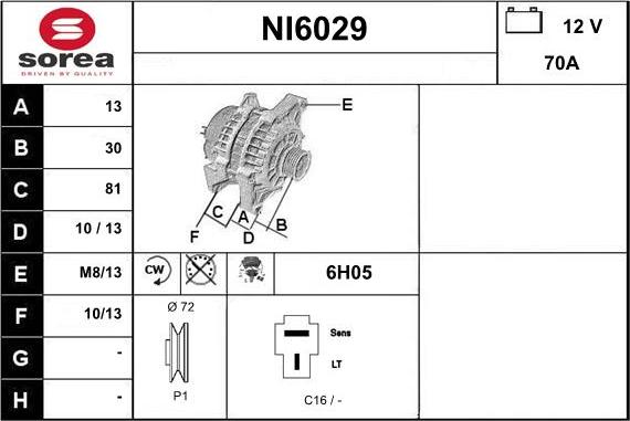 Sera NI6029 - Alternateur cwaw.fr