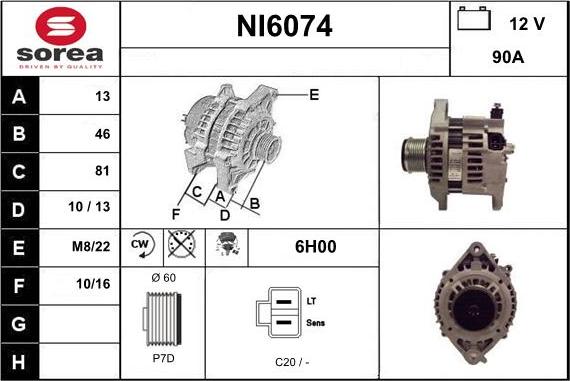 Sera NI6074 - Alternateur cwaw.fr