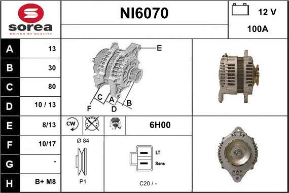 Sera NI6070 - Alternateur cwaw.fr