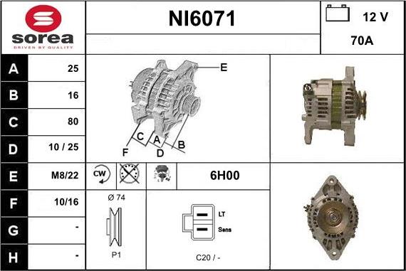 Sera NI6071 - Alternateur cwaw.fr