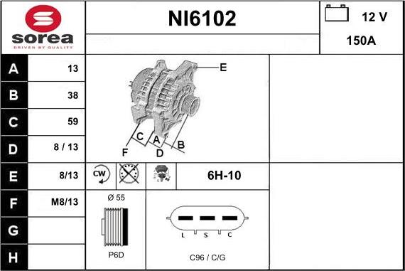 Sera NI6102 - Alternateur cwaw.fr