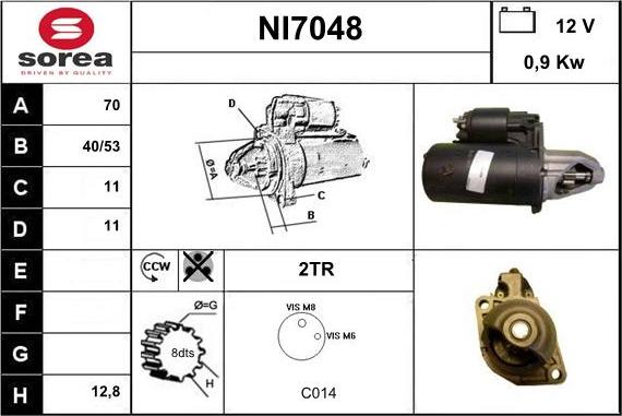 Sera NI7048 - Démarreur cwaw.fr