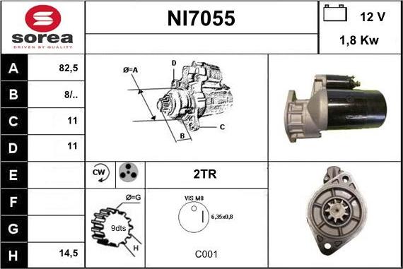 Sera NI7055 - Démarreur cwaw.fr