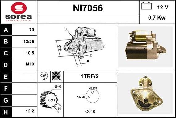 Sera NI7056 - Démarreur cwaw.fr