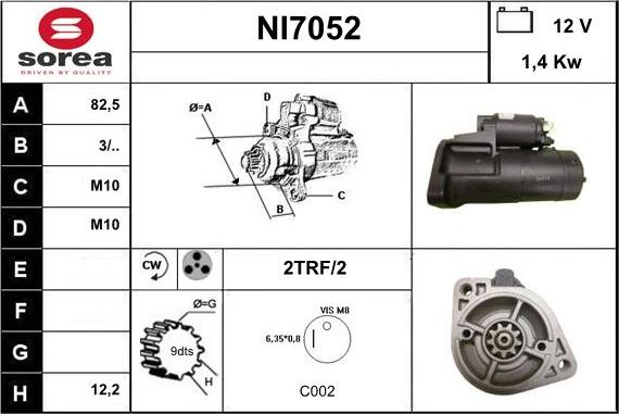 Sera NI7052 - Démarreur cwaw.fr