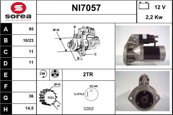 Sera NI7057 - Démarreur cwaw.fr