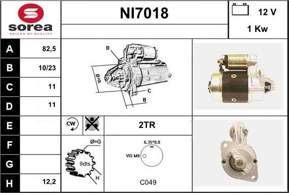 Sera NI7018 - Démarreur cwaw.fr