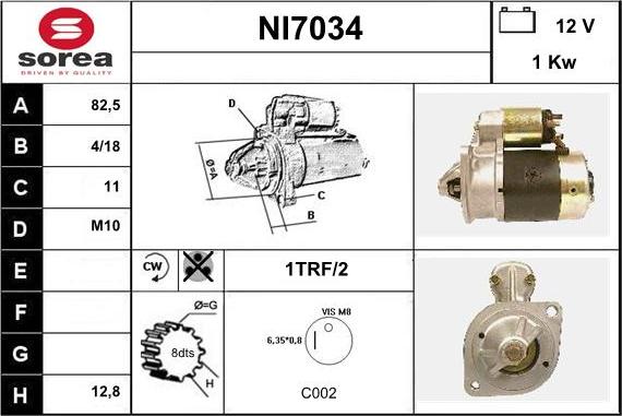 Sera NI7034 - Démarreur cwaw.fr