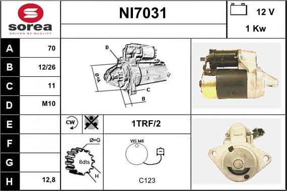 Sera NI7031 - Démarreur cwaw.fr