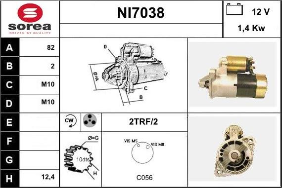 Sera NI7038 - Démarreur cwaw.fr