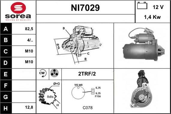 Sera NI7029 - Démarreur cwaw.fr