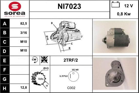 Sera NI7023 - Démarreur cwaw.fr