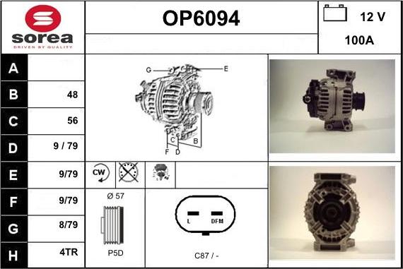 Sera OP6094 - Alternateur cwaw.fr