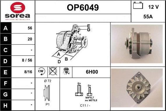 Sera OP6049 - Alternateur cwaw.fr