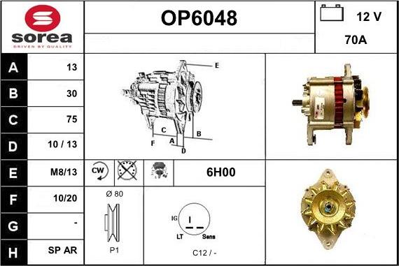 Sera OP6048 - Alternateur cwaw.fr