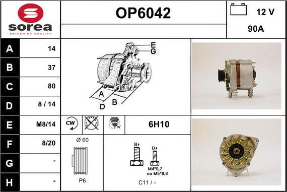 Sera OP6042 - Alternateur cwaw.fr