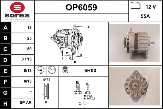 Sera OP6059 - Alternateur cwaw.fr