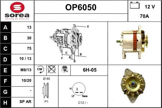 Sera OP6050 - Alternateur cwaw.fr